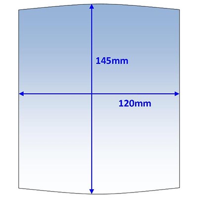 WELDCLASS LENS - CLEAR 145X120MM SUIT MLR.ELITE OUTR